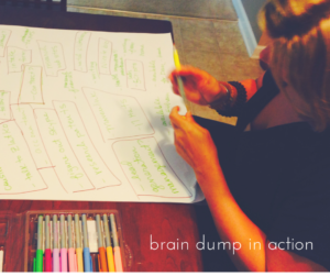 brain dump in action